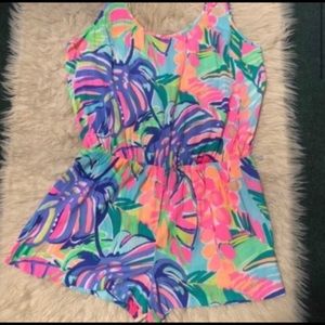 Lilly Pulitzer rina romper in exotic garden